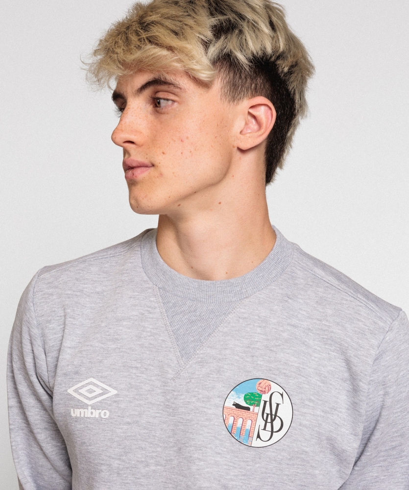 Sudadera Umbro Salamanca Wardrobe Neck Small Logo Grey