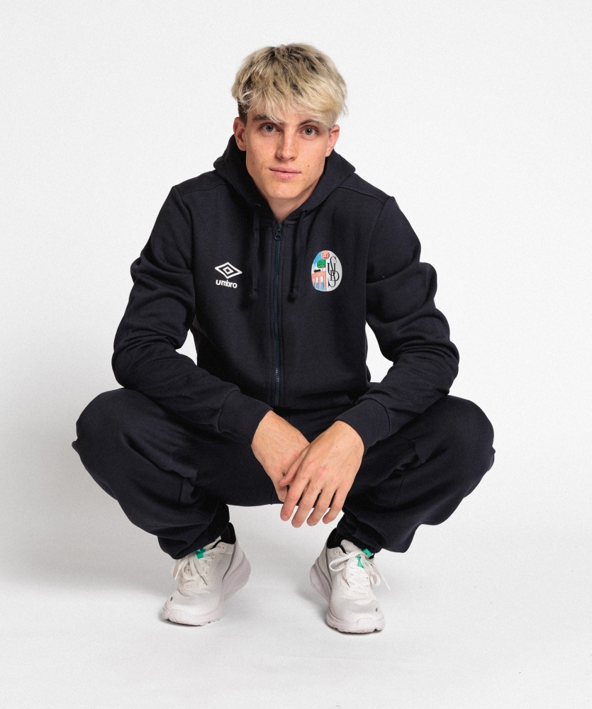 Chaqueta Umbro Salamanca Wardrobe Zip Hoodie Small Logo Navy / White / Navy