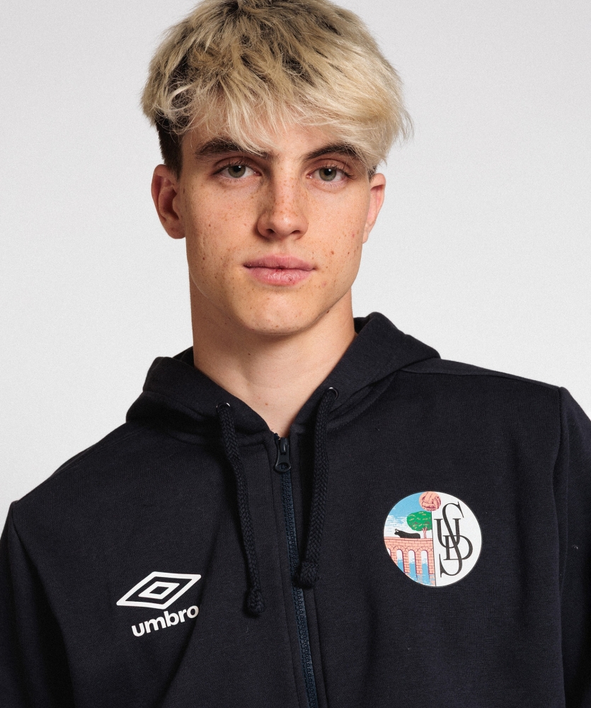 Chaqueta Umbro Salamanca Wardrobe Zip Hoodie Small Logo Navy / White / Navy