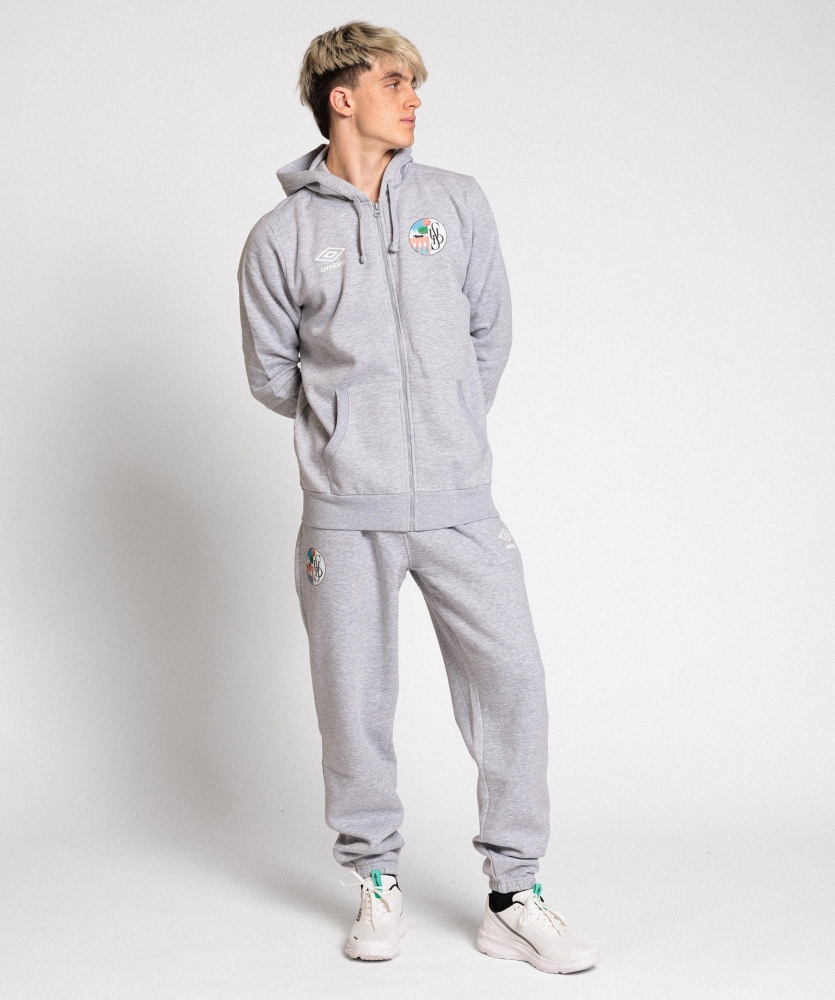 Chaqueta Umbro Salamanca Wardrobe Zip Hoodie Small Logo Grey / White / Grey