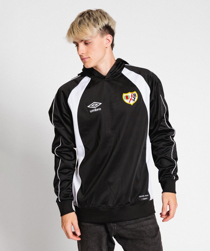 Sudadera Umbro Nobleza Rayo Vallecano RFT Hoodie Black / White