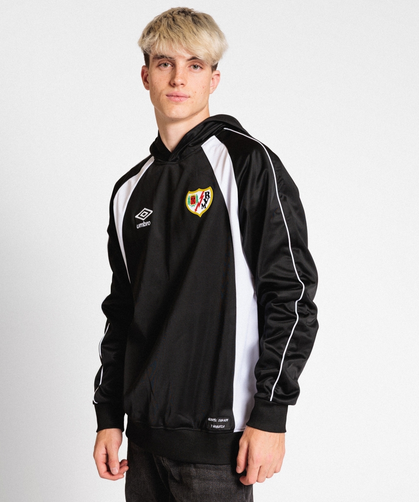 Sudadera Umbro Nobleza Rayo Vallecano RFT Hoodie Black / White
