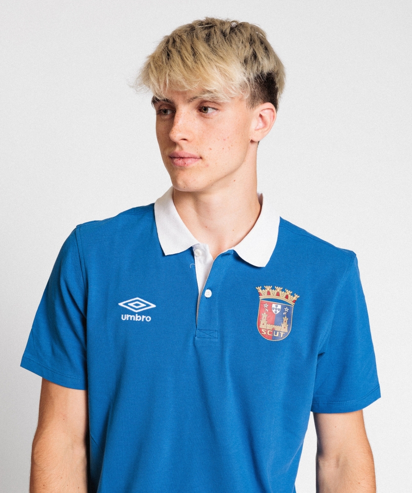 Polo Umbro Torreense Contrast Pique Blue / White 2