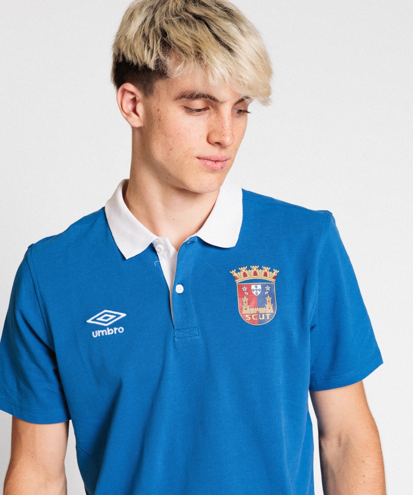 Polo Umbro Torreense Contrast Pique Blue / White