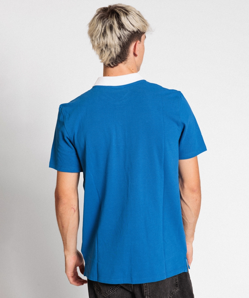 Polo Umbro Torreense Contrast Pique Blue / White