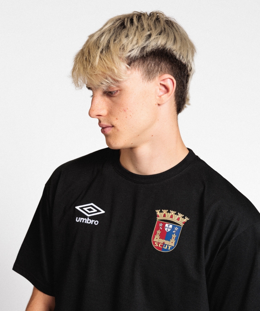 Camiseta Umbro Torreense Essential Wardrobe Small Logo Black / Brilliant White