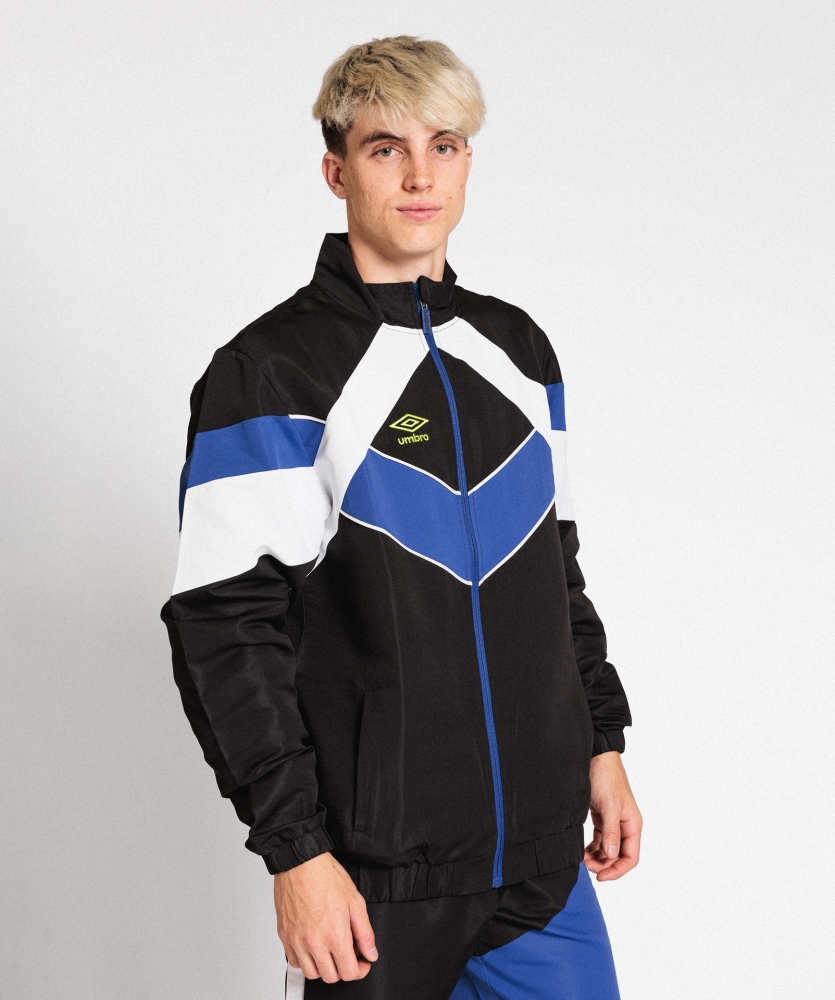 Chaqueta Umbro Sportstyle Urbano Jacket Black / Royal Blue / White / Lime Green