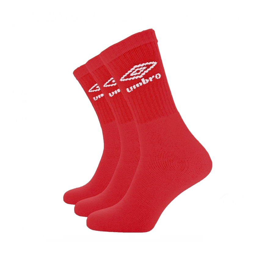 Calcetines Umbro Sports (3 Pack) Rojo...