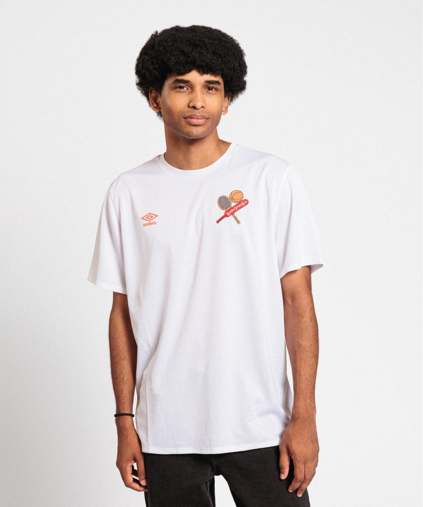 Camiseta Umbro Leixões Pro Silo White / Blue
