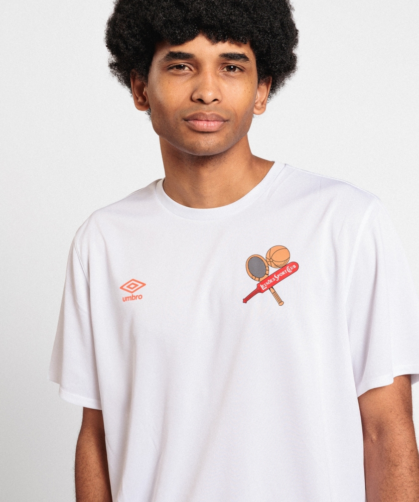 Camiseta Umbro Leixões Pro Silo White / Blue