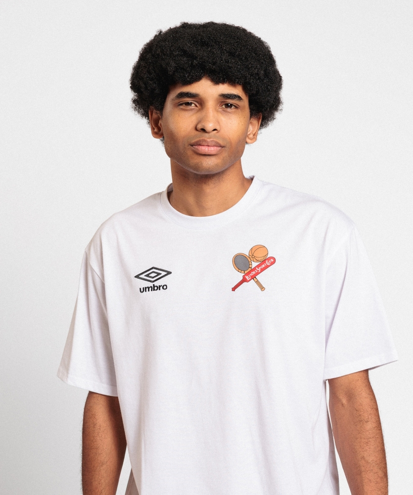 Camiseta Umbro Leixões Essential Wardrobe Small Logo Brilliant White / Black