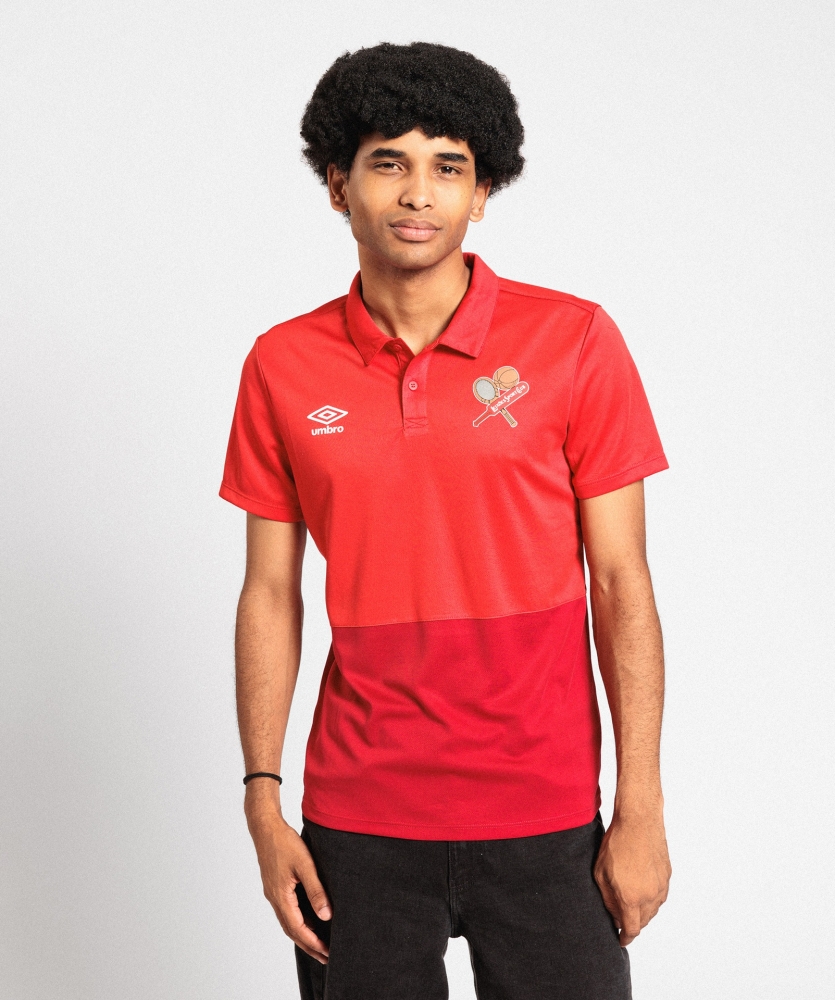 Polo Umbro Leixões Bicolor Red / Vermillion