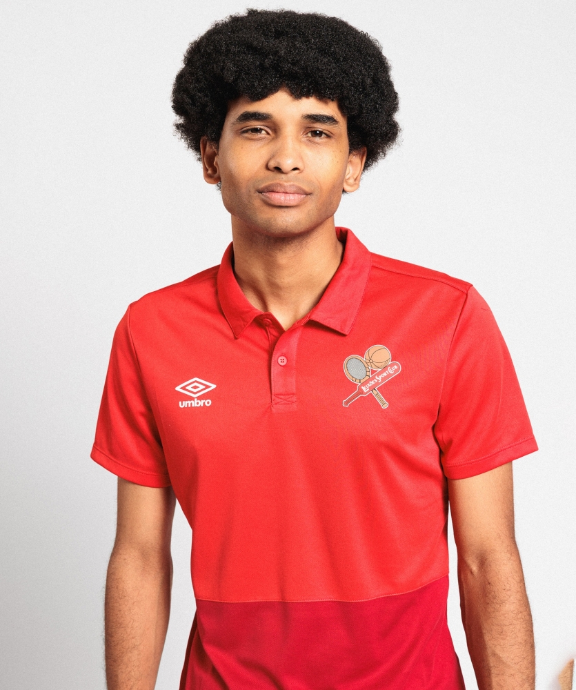 Polo Umbro Leixões Bicolor Red / Vermillion 2