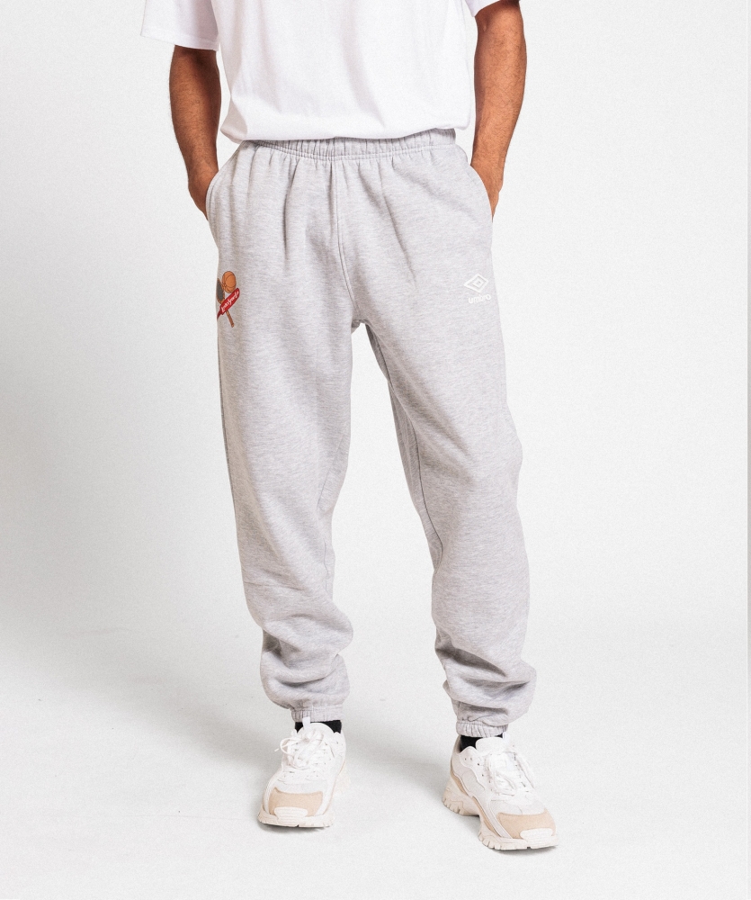 Pantalón Umbro Leixões Wardrobe Grey Marl / White