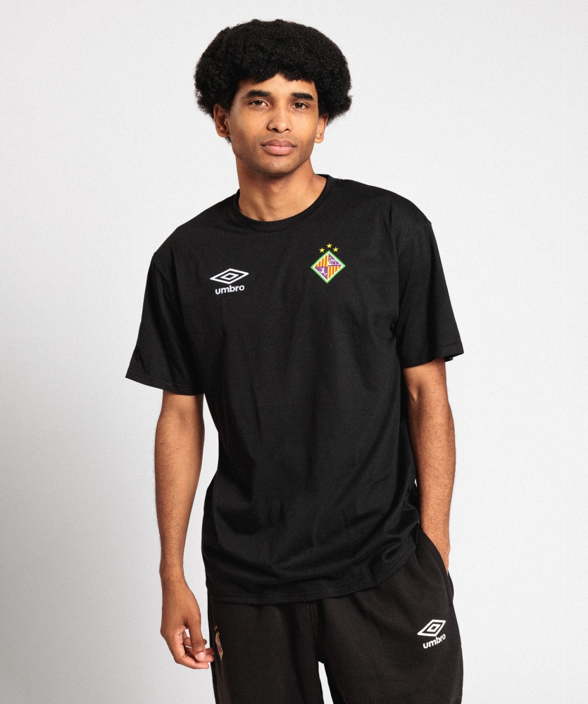 Camiseta Umbro Palma Futsal Essential Wardrobe Small Logo Black / Brilliant White