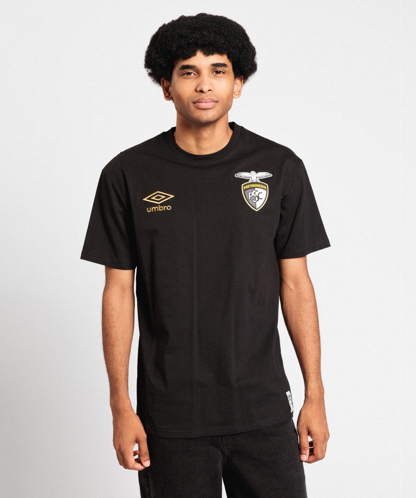 Camiseta Umbro Portimonense Essentials Tee Black / Dusty Olive