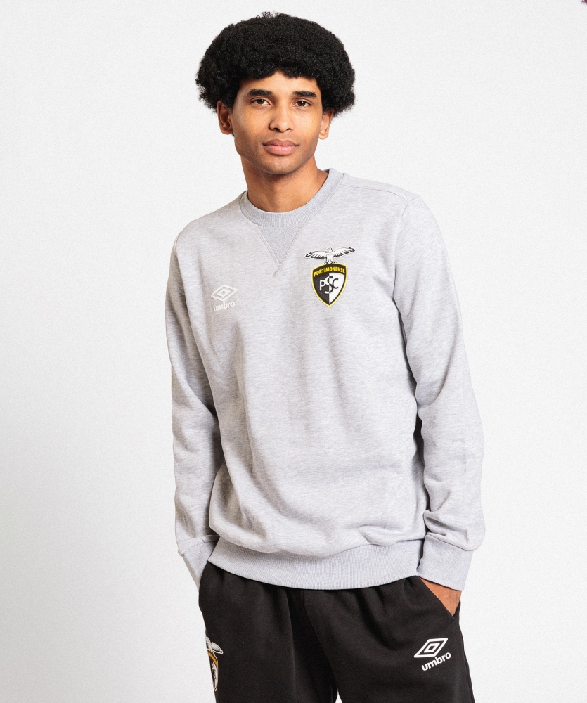 Sudadera Umbro Portimonense Wardrobe Neck Small Logo Grey