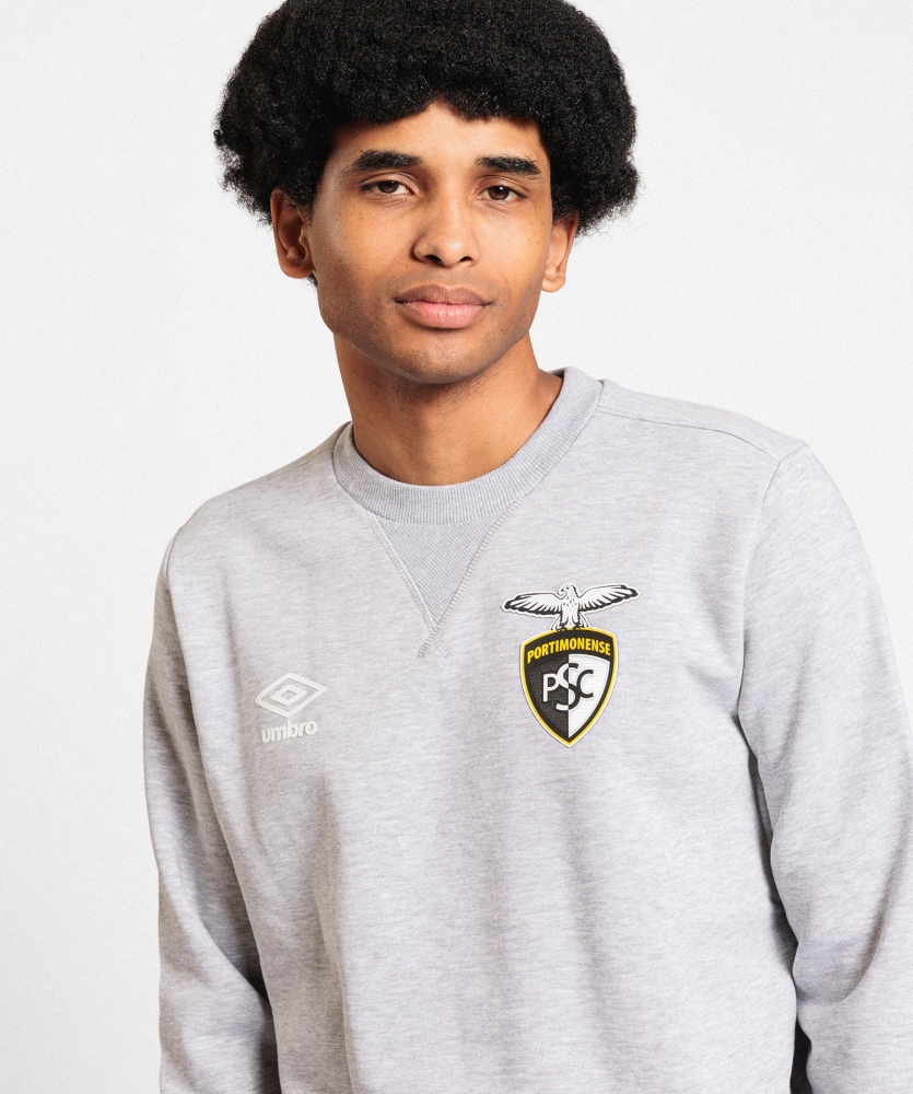 Sudadera Umbro Portimonense Wardrobe Neck Small Logo Grey