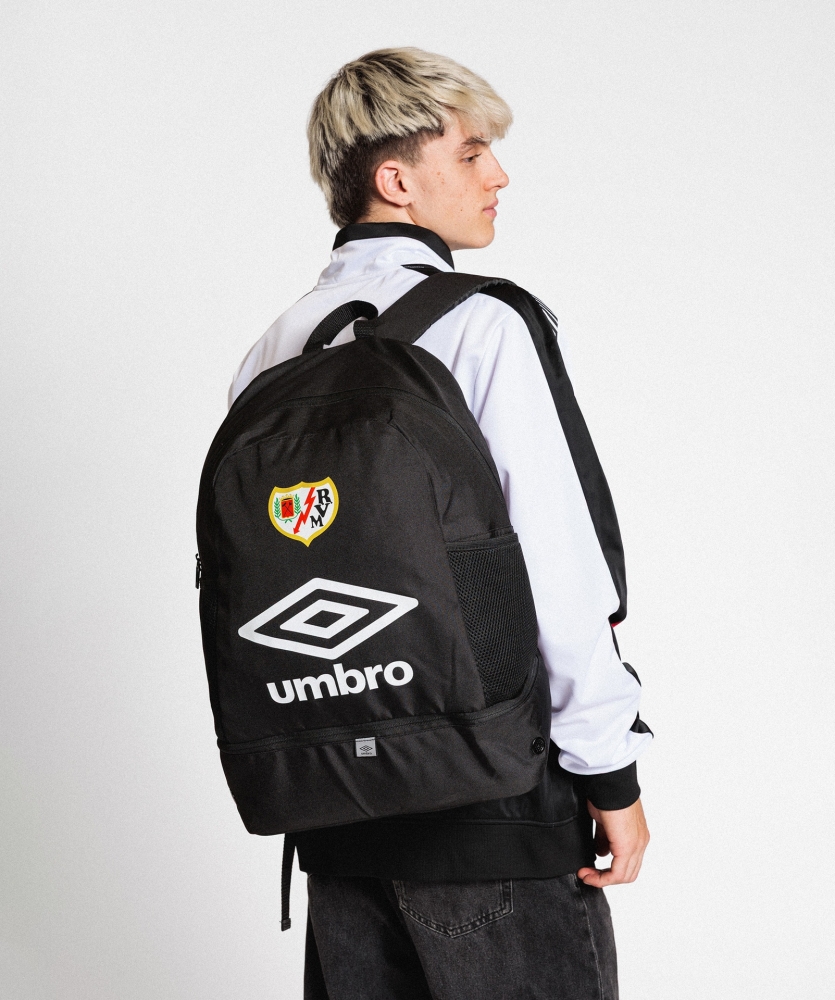 Mochila Umbro Rayo Vallecano Walking Backpack Black / White