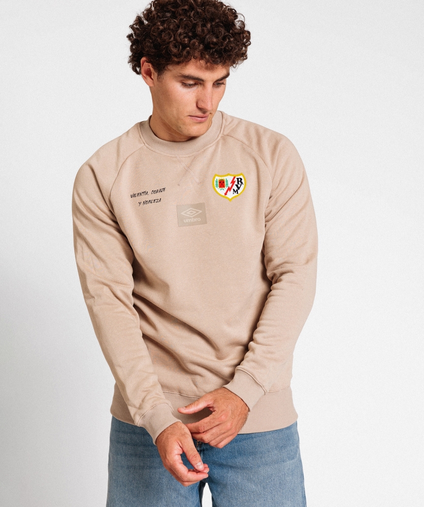 Sudadera Umbro Rayo Vallecano Nobleza RLXD Sweat Simply Taupe