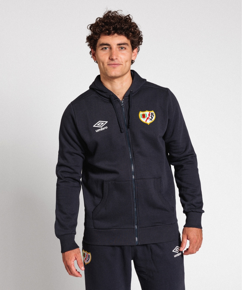 Chaqueta Umbro Rayo Vallecano Nobleza Wardrobe Zip Hoodie Small Logo Navy / White / Navy