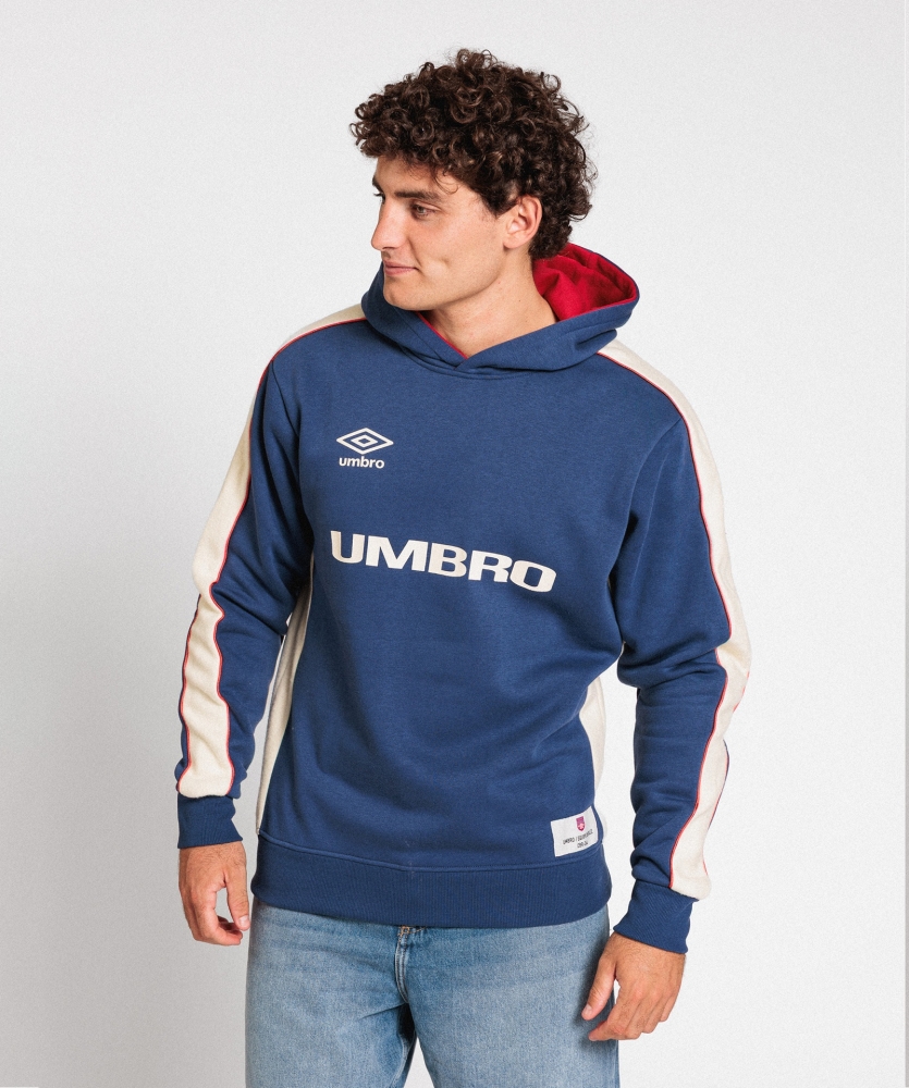 Sudadera Umbro Club de Barrio Hoodie Skipper Blue / Canoli Cream / Raspberry wine