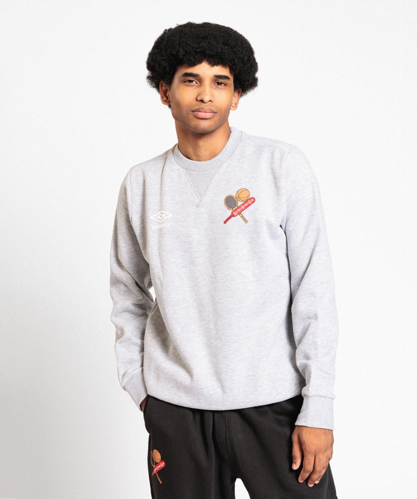 Sudadera Umbro Leixões Wardrobe Neck Small Logo Grey