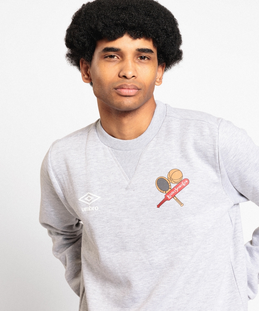 Sudadera Umbro Leixões Wardrobe Neck Small Logo Grey