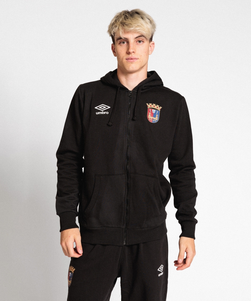 Chaqueta Umbro Torreense Wardrobe Zip Hoodie Small Logo Black