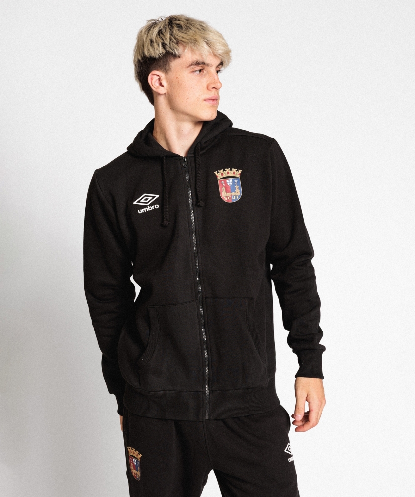Chaqueta Umbro Torreense Wardrobe Zip Hoodie Small Logo Black