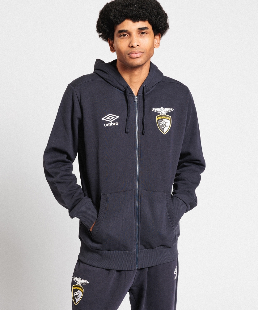 Chaqueta Umbro Portimonense Wardrobe Zip Hoodie Small Logo Navy / White / Navy