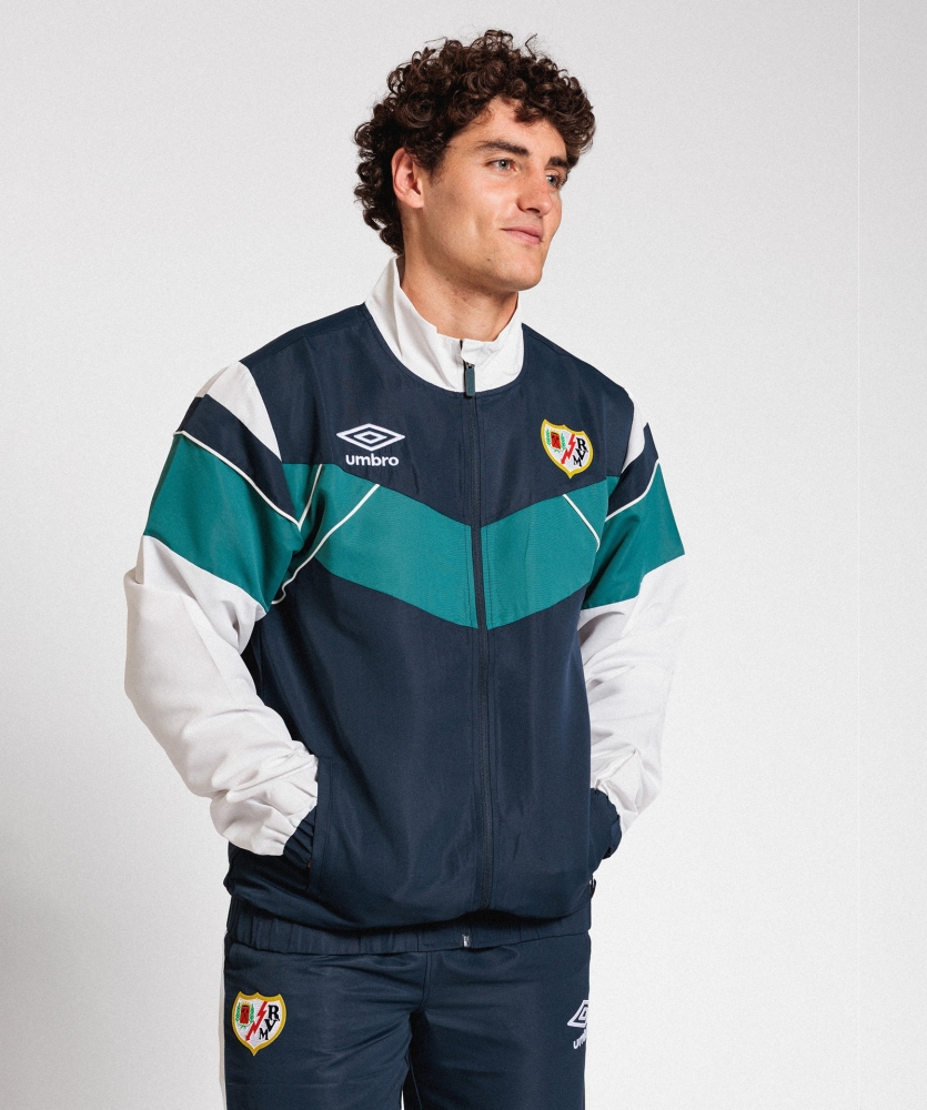 Chandal Umbro Rayo Vallecano Walking Tracksuit 26-27 Navy / Dark Green / White