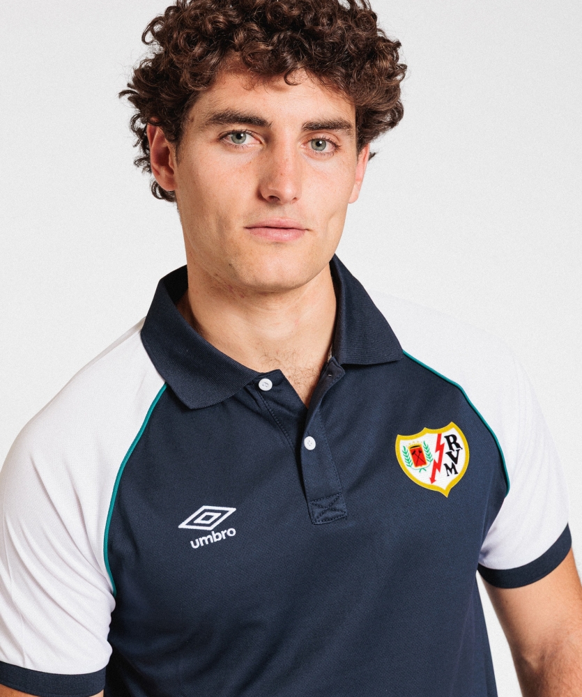 Polo Umbro Rayo Vallecano Walking 26-27 Player Polo Navy / White