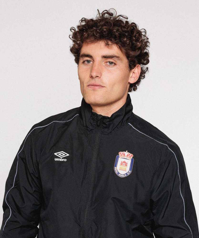Chaqueta Cortaviento Umbro Real Ávila Shower Pro Training Black