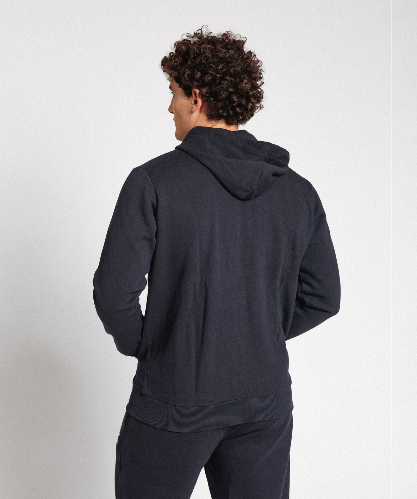 Chaqueta Umbro Real Ávila Wardrobe Zip Hoodie Small Logo Navy / White / Navy
